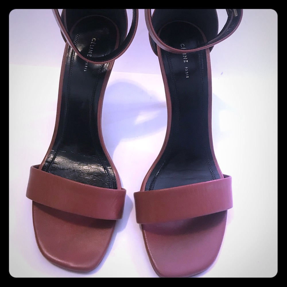 Celine Caramel leather heels